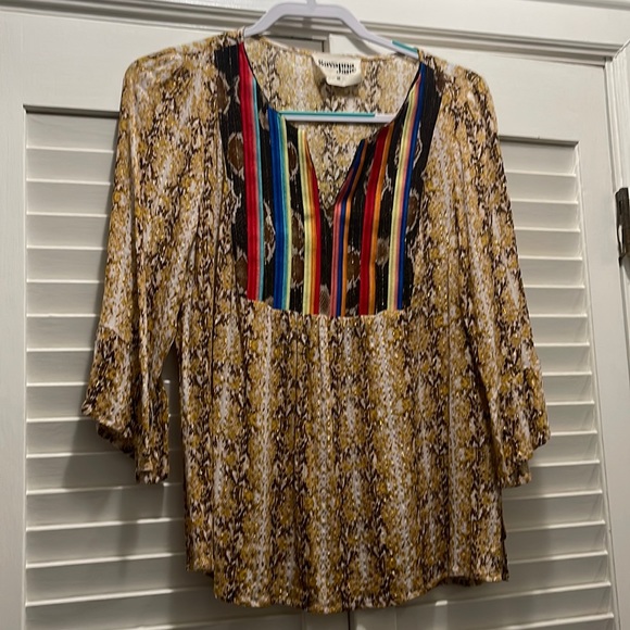 Savanna Jane Tops - Savanna Jane Colorful Snakeskin Blouse